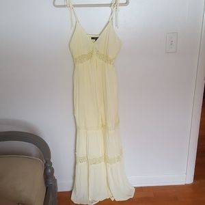 Yellow maxi dress